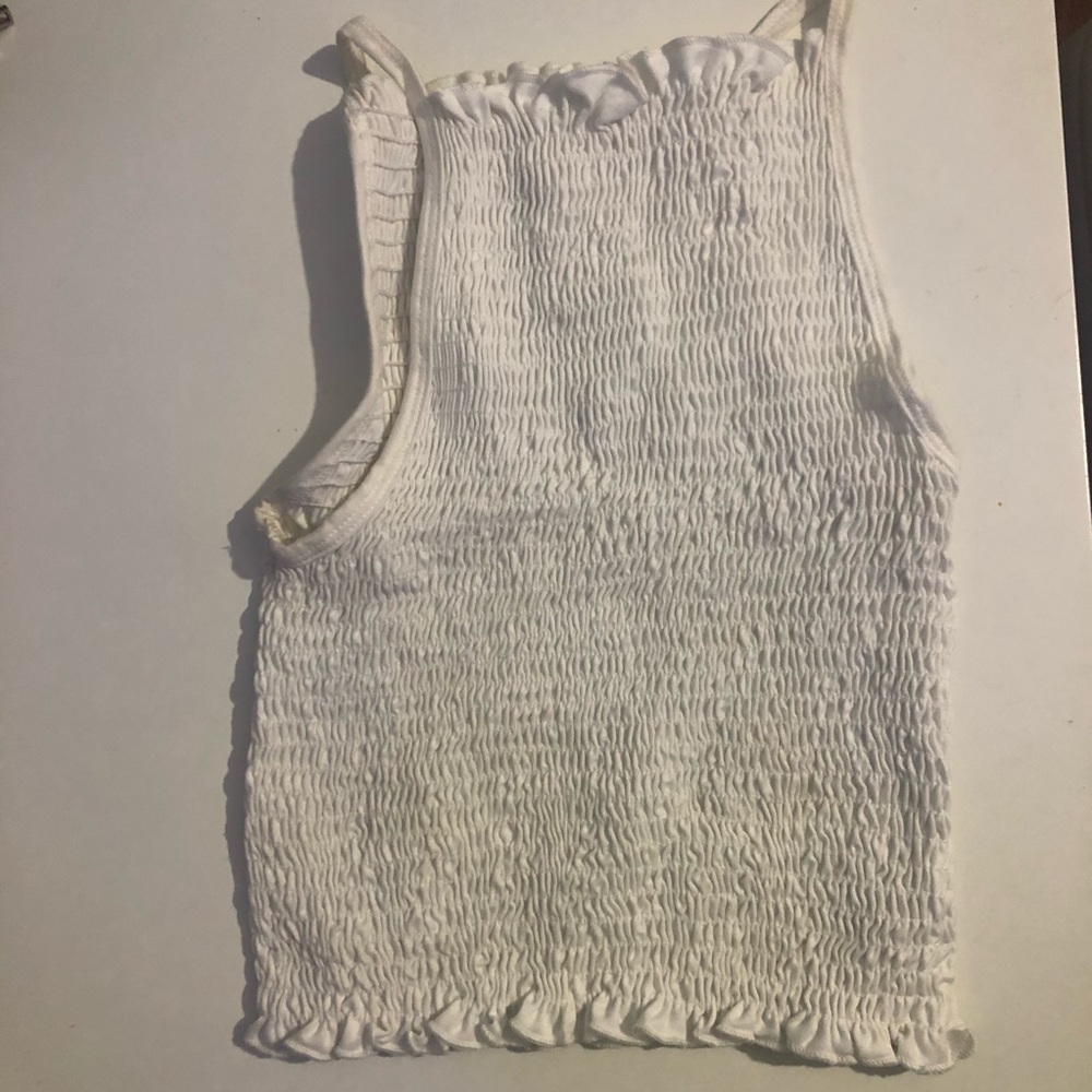 Cutest lil Halter smocked crop top